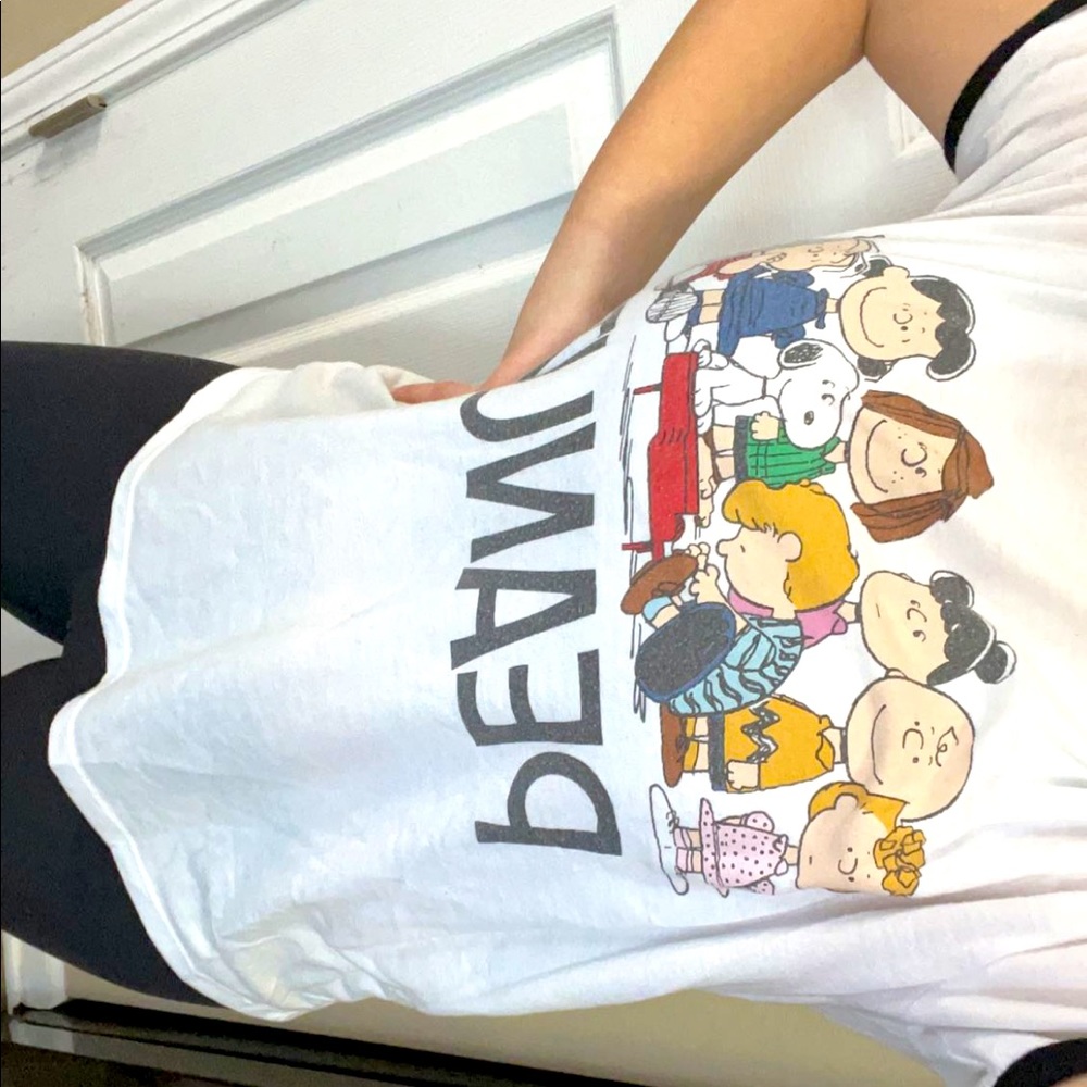 White Charlie Brown shirt